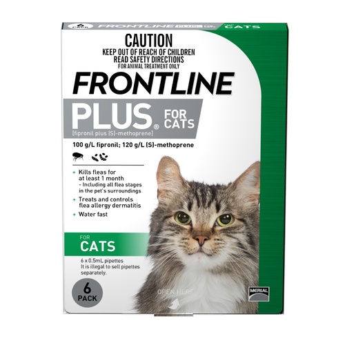 Frontline Plus Flea and Lice Control for Cats 6 Pack main image