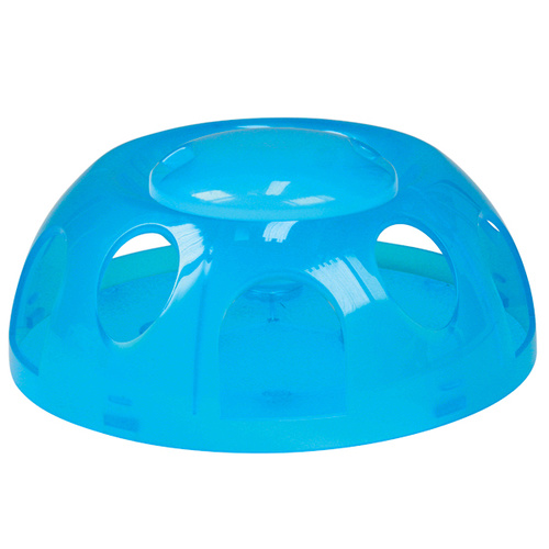 Smartcat Tiger Diner Interactive Slow Feeder Cat Bowl - Transparent Blue Plastic main image