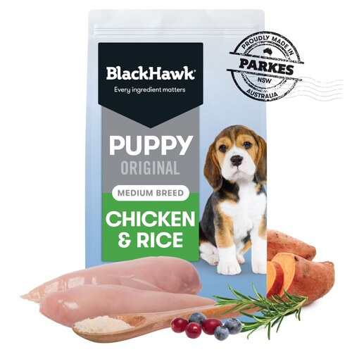 Black Hawk Original Chicken & Rice Puppy Dry Dog Food - Medium Breeds main image