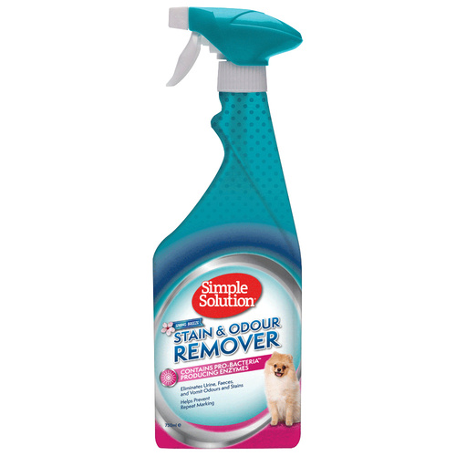 Simple Solution Dog Stain & Odour Remover Enzyme Spray - Spring Breeze 750ml main image