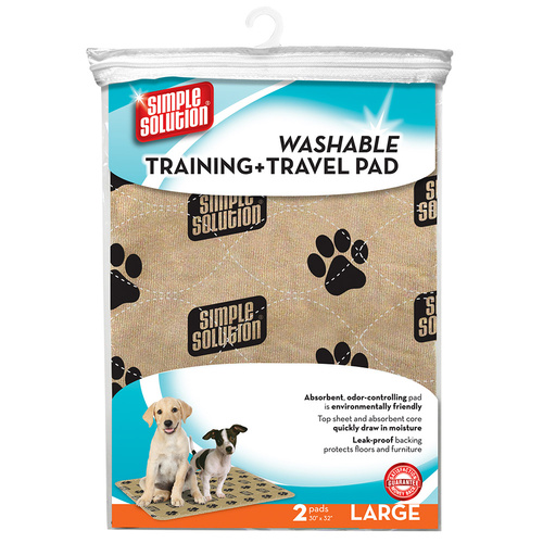 Simple Solution Washable Reusable Leak-Proof Training & Travel Wee Pad - 2 Pads main image