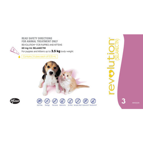 Revolution Flea & Worm Control for Kittens - 3 pack main image