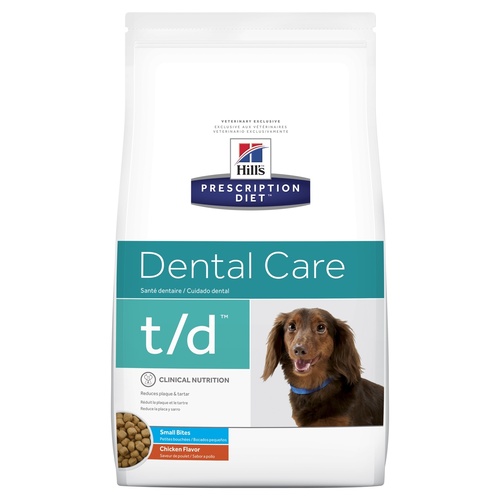 Hills Prescription Diet t/d Small Bites Dental Care Dry Dog Food 2.25kg main image