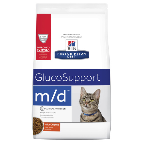 Hills Prescription Diet m/d Glucose/Weight Management Dry Cat Food 1.8kg main image