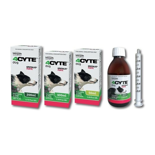 4CYTE Epiitalis Forte Gel Oral Joint Supplement for Dogs 50ml/100ml/200ml + Syringe main image