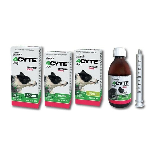 4CYTE Epitalis Forte Gel Oral Joint Supplement for Dogs 50ml/100ml/200ml + Syringe main image