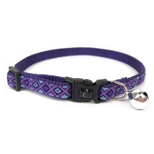 Cattitude Cat Collar with Breakaway Safety Clip & Bell - Lilac main image