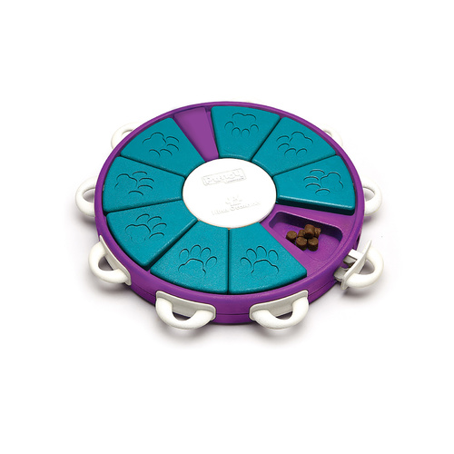 Nina Ottosson Interactive Treat Hiding Dog Toy Game - The Twister in Purple main image