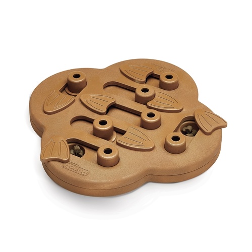 Nina Ottosson Smart Interactive Dog Toy - Dog Hide N Slide in Wooden Composite main image