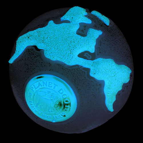 Planet Dog Orbee Ball Tough Floating Dog Toy Glow in the Dark & Orange main image