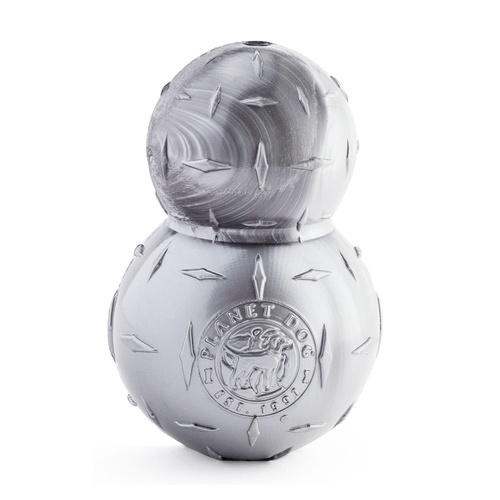 Planet Dog Orbee Double-Tuff Diamond Plate Tough Dog Toy in Grey - Small main image