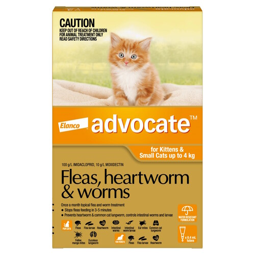 Advocate Spot-On Flea & Worm Control for Cats under 4kg main image