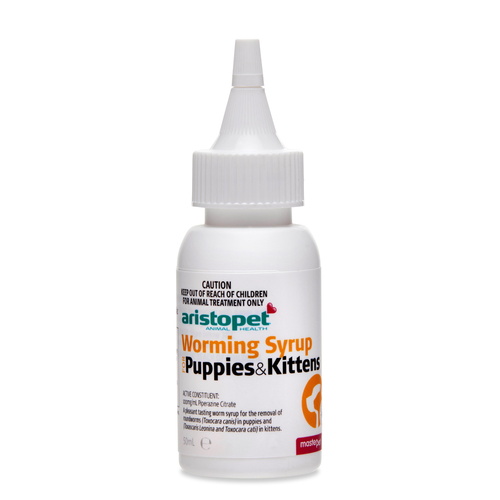 Aristopet Roundworm Oral Worming Syrup for Puppies & Kittens - 50mL main image