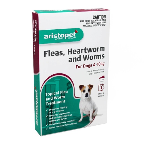 Aristopet Spot-on Flea, Heartworm & All-Wormer - Dogs 4-10kg main image