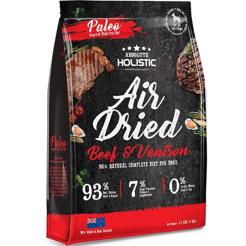 Absolute Holistic Air Dried Grain Free Dog Food Beef & Venison 1kg main image