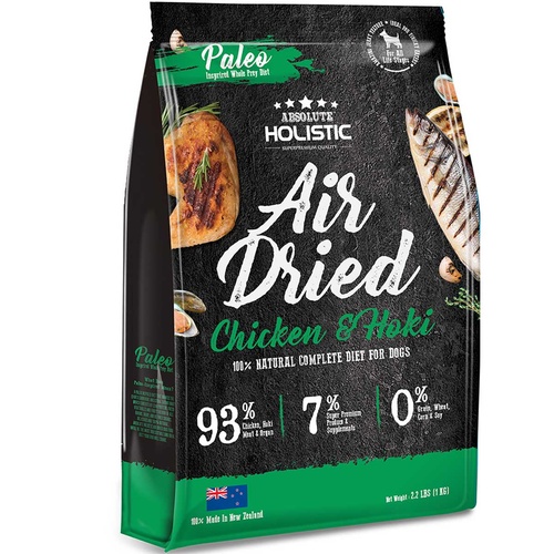 Absolute Holistic Air Dried Grain Free Dog Food Chicken & Hoki 1kg main image