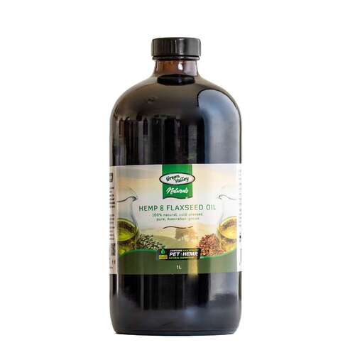 Green Valley Naturals Pure Australian Hemp & Flaxseed Oil for Pets & Horses - 1 Litre main image