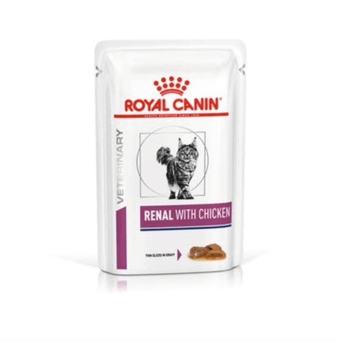 Royal Canin Prescription Renal Moist Cat Food - Chicken x 12 pouches main image