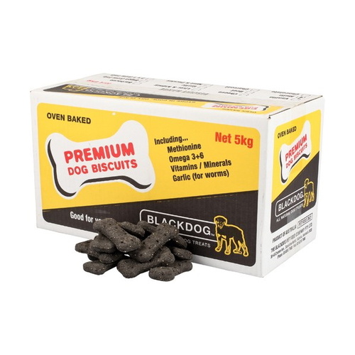 Black Dog Naturally Baked Charcoal Australian Biscuit Treats for Dogs 5kg main image