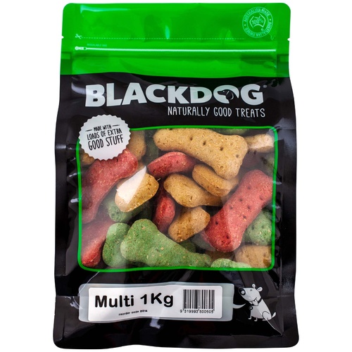 Black Dog Multi Mix Naturally Baked Biscuits Dog Treats 1kg