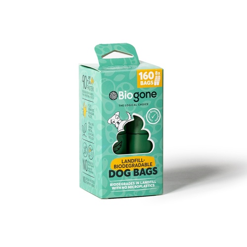 Biogone Biodegradable Dog & Cat Poo Bags - 8 rolls/160 bags main image