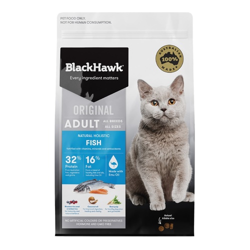 Black Hawk Original Fish Dry Adult Cat Food main image