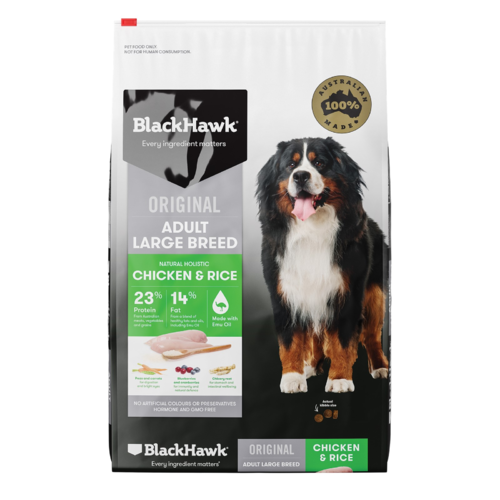 Black Hawk Original Chicken & Rice Large Breed Adult Dry Dog Food 20kg main image