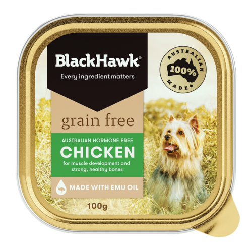 Black Hawk Grain Free Chicken Wet Dog Food 100g x 9 Pack main image