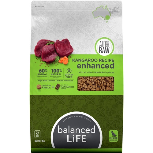 Balanced Life Enhanced Grain Free Kibble & Air-Dried Raw Dog Food - Kangaroo main image