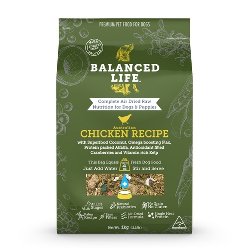 Balanced Life Air Dried Single Protein Dog Food - Chicken 200g main image