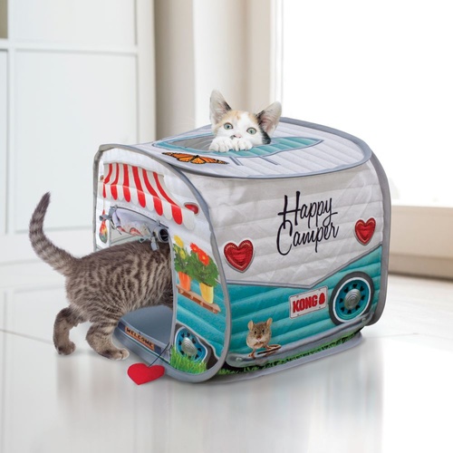 KONG Play Spaces Happy Camper Pop-Up Cat House main image