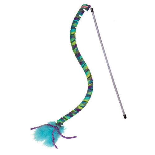 2 x KONG CAT Curlz Teaser Wand Interactive Cat Toy main image