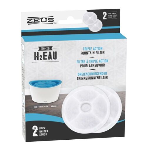 Dogit Zeus H2EAU Replacement Filters for 6 Litre Fresh & Clear Fountain - 2 Pack main image