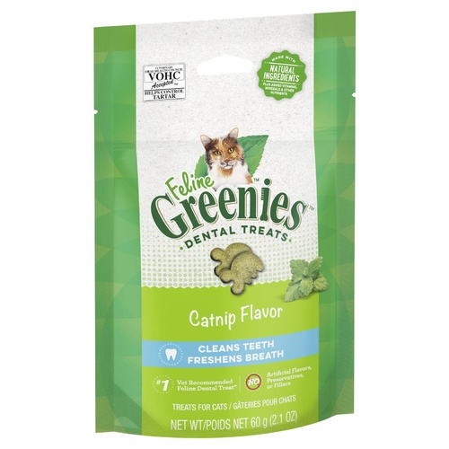 Greenies Feline Cat Dental Treats Catnip Flavour 10 x 60g Packs main image