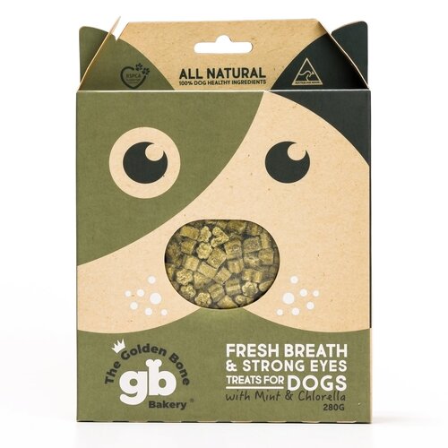 Golden Bone Bakery Fresh Breath & Strong Eyes Dog Training Treats with Seaweed 280g main image