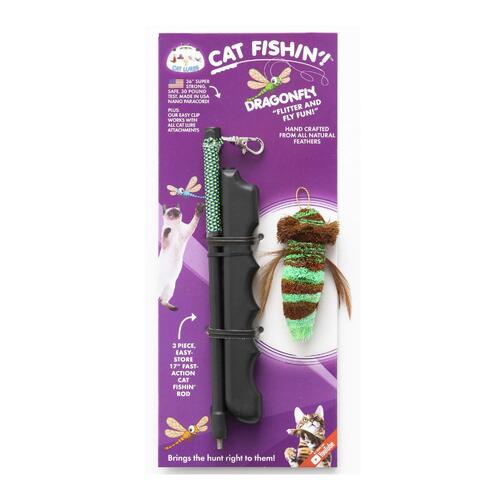 Cat Lures Cat Fishin' Rod Teaser Cat Toy - Dragonfly main image
