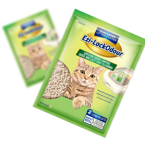 Ezi LockOdour Natural Mineral Zeolite Cat Litter Pellets 2kg main image