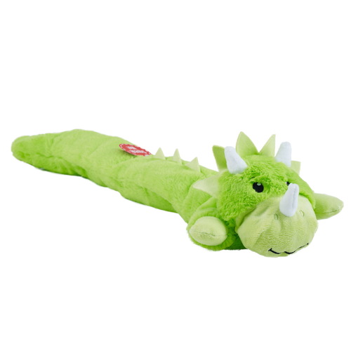 Charming Pet Longidudes Extra Long 75cm Plush Squeaker Dog Toy - Dino main image