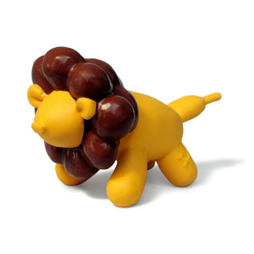 Charming Pet Latex Squeaker Dog Toy - Yellow Balloon Lion - Large main image