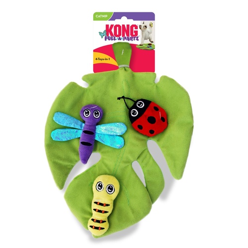 KONG Pull-A-Partz Bugz Interactive Plush Catnip Cat Toy main image