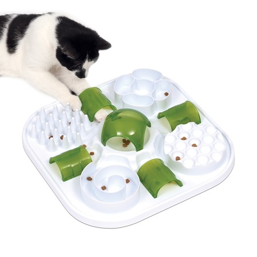 Catit Senses 6-in-1 Food and Treat Interactive Puzzle Toy for Cats main image