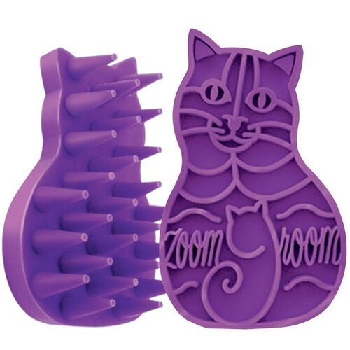 KONG ZoomGroom Silicone Cleaning Brush for Cats main image