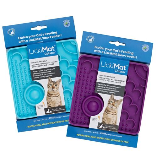 Lickimat Catster Slow Food Bowl Anti-Anxiety Mat for Cats main image