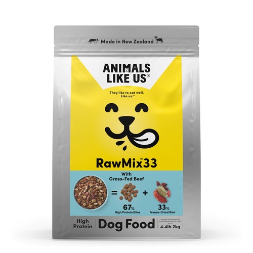Animals Like Us Dog Food RawMix33 Grass-Fed Beef 33% Freeze Dried Raw - 2kg main image