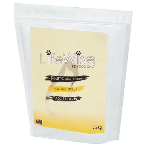LifeWise Australia Dry Adult Dog Food Grain Free Turkey with Mixed Vegetables 2.5kg main image