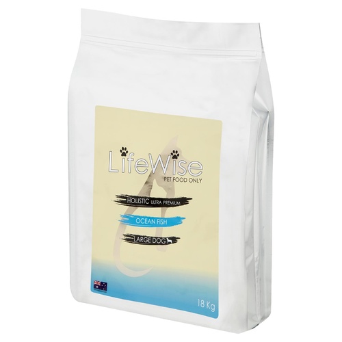 LifeWise Australia Dry Dog Food Ocean Fish with Lamb & Vegetables Large Bites 18kg main image