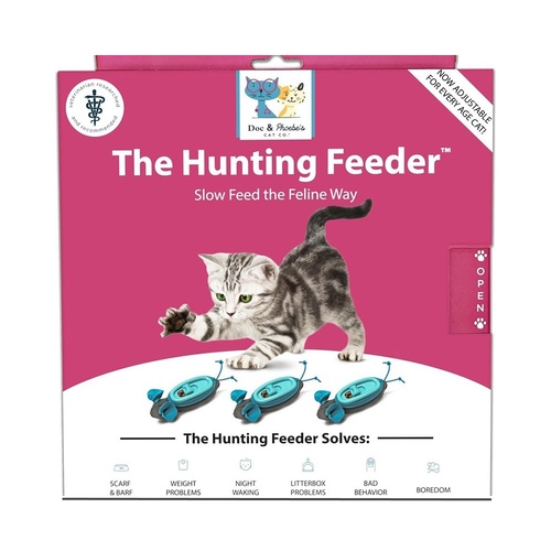 Doc & Phoebe's Interactive Indoor Hunting Cat Feeder Set main image