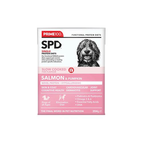 Prime100 SPD Slow Cooked Dog Food Single Protein Salmon & Pumpkin 12 x 354g main image
