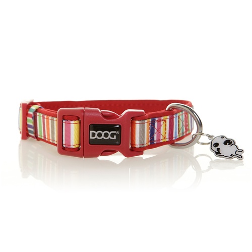 Doog Neoprene Clip Dog Collar - Scooby Candy Stripes main image