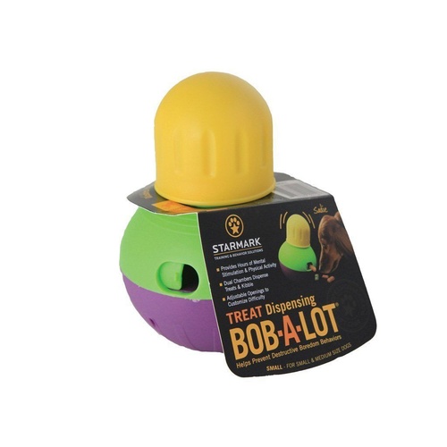 Starmark Bob a Lot Interactive Treat Dispenser Dog Toy - Small
